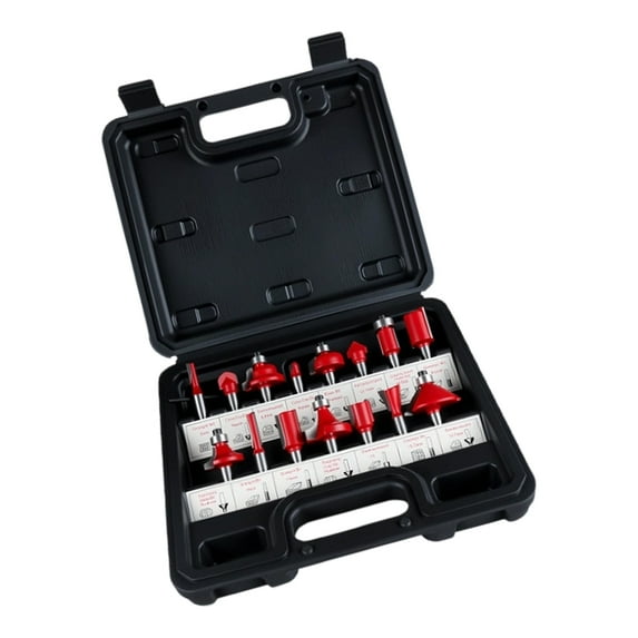 Industrial Grade 1/4Shank Router Bits Set Steel Construction Multiple ...