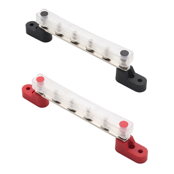 Industrial Grade 100A Busbar with 6 Terminals Secure & Efficient 6 Way Bubsbars Suitable for Trucks & Boats