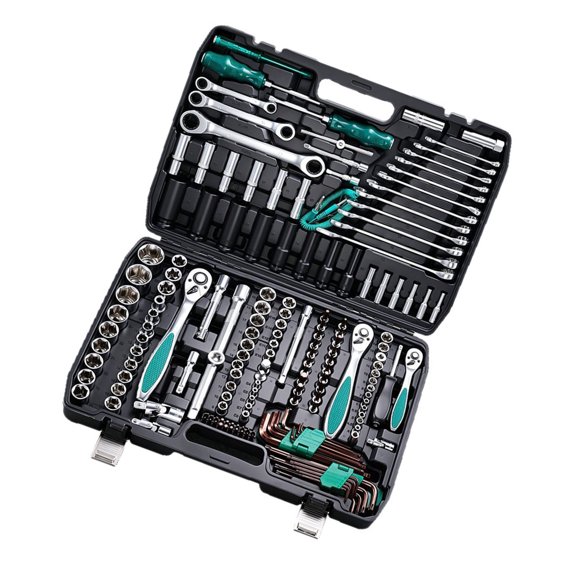 Industrial Grade 175 Piece Socket Tool Set With Storage Case Anti Slip Technician Equipment For Mechanics And