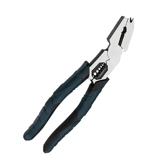 Industrial Grade 9 in 1 Wire Cutter Multi Tool, Professional Wire Stripper Pliers with Soft Handle, Heavy Duty Cr-V Construction for Diy Home Use, Maximum Leverage , A Multi-Functional Pair of Pliers