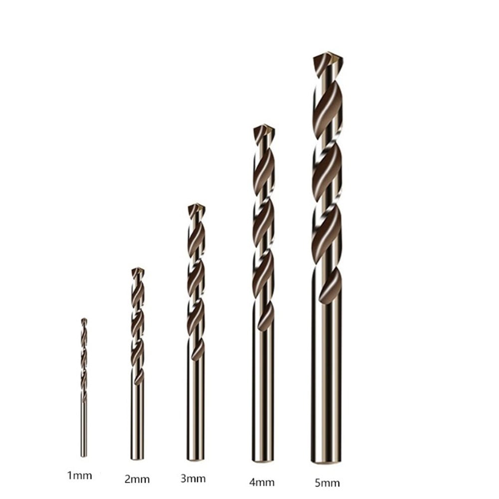 Industrial Grade HSS Cobalt Drill Bits Set for Metal Stainless Steel 5pcs Walmart