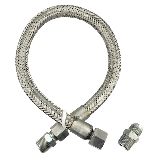 Industrial Grade Heavy Duty Flexible Metal Hose Connector 1/2" NPT x