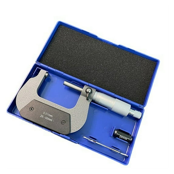 Industrial Grade High Precision Outside Micrometer 0-25MM Spiral Micrometer ,Easy to Operate