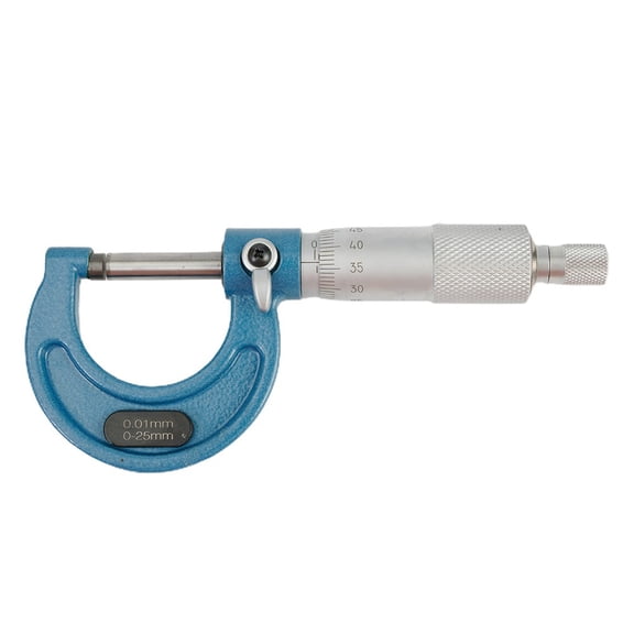 Industrial Grade Micrometer Set 4 Piece With Calibration Rod And Wrench 0-25Mm0.01 Fangkenuo
