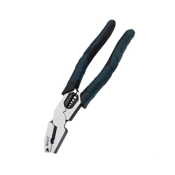 Industrial-Grade Multi-Function Cutting Pliers, 9-in-1 Heavy-Duty Nail Puller Electrician Pliers/Wire Cutter/Stripper/CrimperEasily Cuts Through Thick Steel Wire Ropes, Industrial Iron Wires&Cables