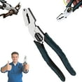 thumbnail image 1 of Industrial-Grade Multi-Function Cutting Pliers, 9-in-1 Wire Cutting Pliers, Heavy-Duty CR-V Compound Action Leverage Lineman Tool for Repair (1PC), 1 of 11