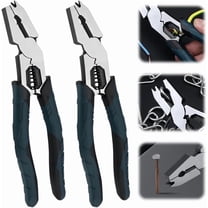 Industrial-Grade Multi-Function Cutting Pliers, 9-in-1 Wire Cutting Pliers, Heavy-Duty Compound Action Leverage Lineman Tool for Essential Tool for Home Repairs