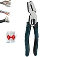 thumbnail image 1 of Industrial-Grade Multi-function Cutting Pliers, 9-in-1 Heavy-Duty Compound Action Wire Cutters, CR-V Steel Lineman Pliers with Soft Grip for Electricians, Automotive, Construction & DIY, 1 of 6