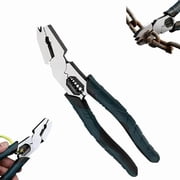 Industrial-Grade Multi-function Cutting Pliers, Wire Cutters, 9-in-1 Multi-functional Wire Stripping Pliers Tool with Soft Handle for DIY & Home Use