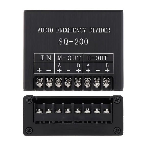 Industrial Grade SQ200 Midrange Frequency Divider Expansion Enjoy Clearer Bass Midrange & Highs Simple Installation