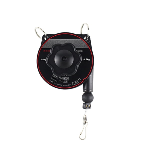 Industrial Grades Retractable Hook 1.2/3kg Load Capacity Tool Less Mounting Systems Nonslip Design Tool Hook Reel