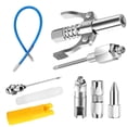 thumbnail image 1 of Industrial Grease Needle Nozzle Couplers Set for Hard Reach Areas Efficient Lubrication Mechanical Fittings Repair Shops, 1 of 14