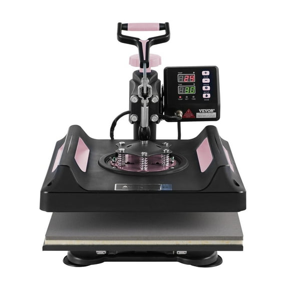Industrial Heat Press Equipment VEVOR 8 in 1 Heat Press Machine 15x15 in 30oz Tumbler Press T-Shirts Black,Large Capacity Heat Press