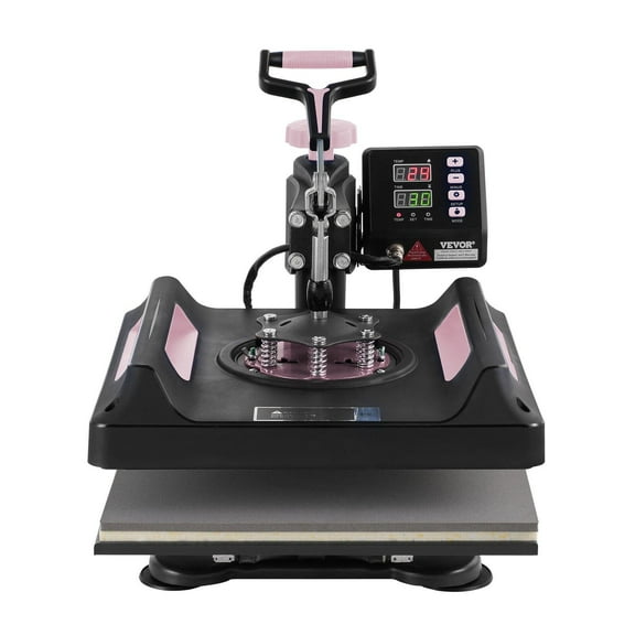 Industrial Heat Press Equipment VEVOR 8 in 1 Heat Press Machine 15x15 in 30oz Tumbler Press T-Shirts Black,Large Capacity Heat Press