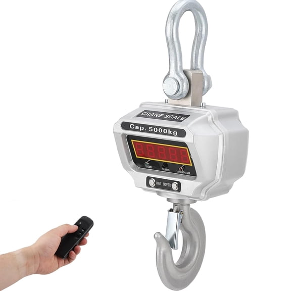 Industrial Heavy Duty Crane Scale, Weight Capacity Max 6600/11000LBS, LED Screen&Remote Control, high Precision for Construction, Factory, Farms, Cast Aluminum Case,Rechargeable