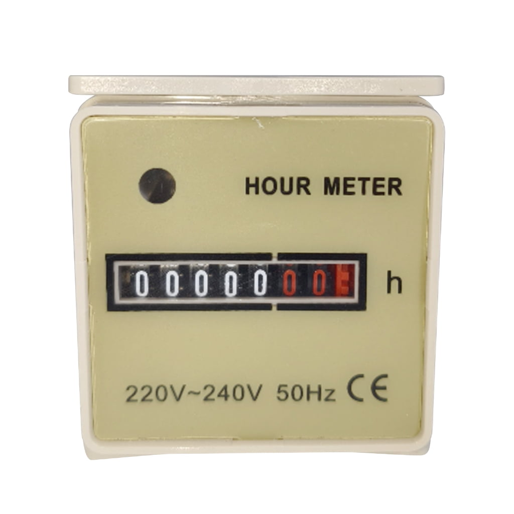 Industrial Hour Meter 220V-240V 50Hz Timers Counter Air Conditioner ...