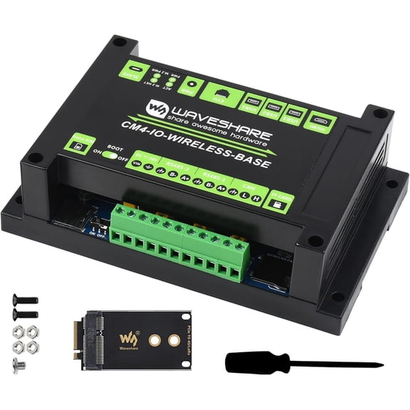 Industrial IoT 5G/4G/LoRa Wireless Expansion Module for Compute Module 4 Lite/eMMC Series, with CSI/HDMI/USB/Gigabit Ethernet/CAN / RS485 / M.2 B Key Interfaces