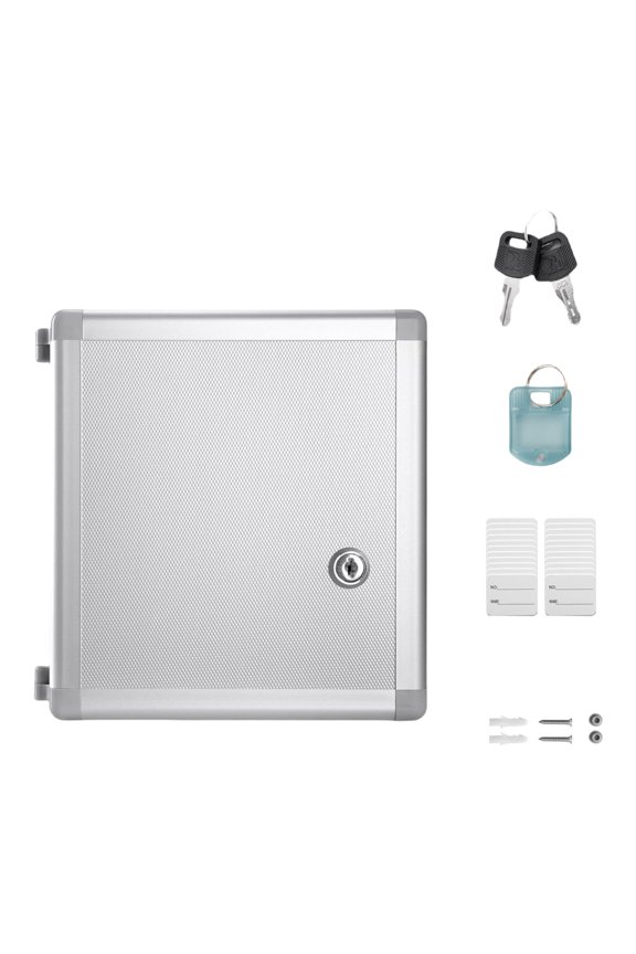 Industrial Key Storage Cabinet Wall Mounted Aluminum Locking Case Property Maintenance