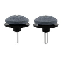 Industrial Knife Grinder, Drill-Attach Mower Blade Sharpener for Lawn Tractors, Mowers, Rototillers - 2-Pack, 2.3 x 2.5 Inches
