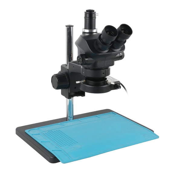 Industrial Lab Jewelry Electronic 7X Simul Focal Stereo Trinocular Microscope With 1.0x 0.5x 2.0x 0.7x Auxilliary Objective Lens ,High Clarity