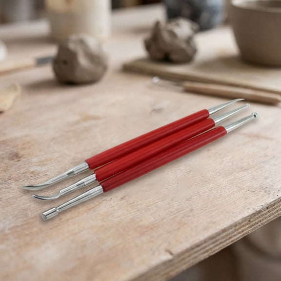 Industrial Leather Engraving Knife Set, Pressing Rubbing Tool, Stainless Steel Sculpting Tool for Pattern Positioning, Line Sketching, Clay Modelling