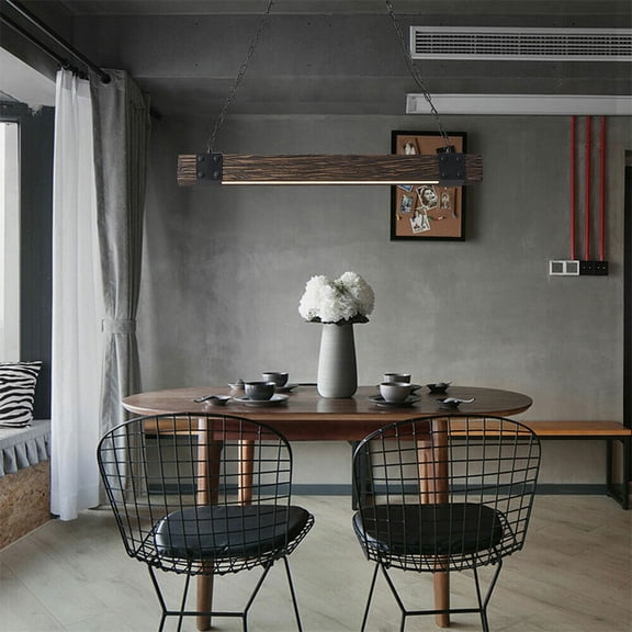 Industrial Led Ceiling Lamp Kitchen Rustic Bar Island Hanging Pendant Lamp