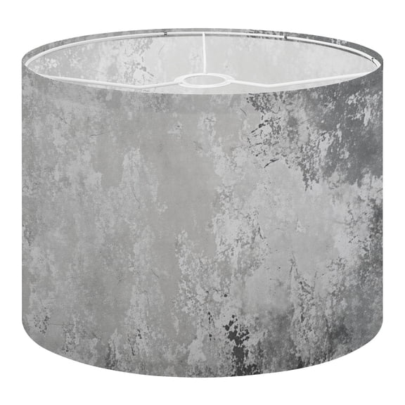 Industrial Linen Drum Lampshades Concrete Grey Cement Industrial Style 13"x13"x10" Light Shade for Table Lamps Floor Lamps Drum Lamp Shades Lampshade Replacement Assembly Required
