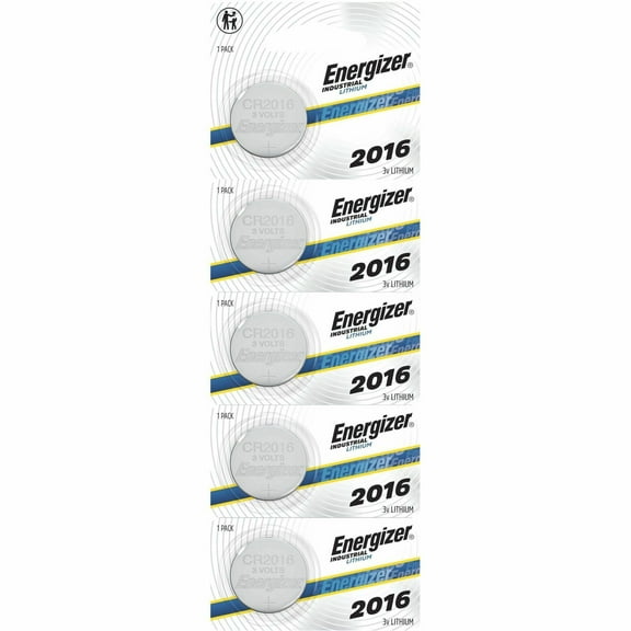 Industrial Lithium CR2016 Coin Battery with Tear-Strip Packaging 3 V 100/Box ECRN2016