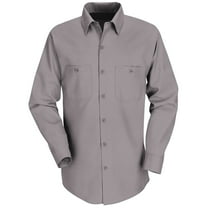 Red Kap - Industrial Long Sleeve Work Shirt - SP14, Gray, 2XL