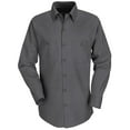 thumbnail image 1 of Red Kap - Industrial Long Sleeve Work Shirt - SP14, Charcoal, XL, 1 of 1