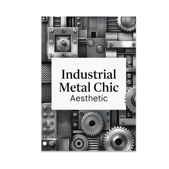 Industrial Metal Chic Aesthetic - Industrial Design Enthusiast - 13x19 Poster Print