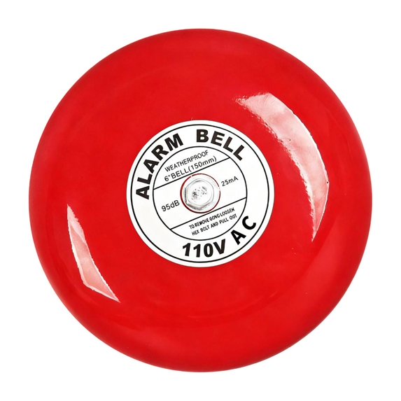 Industrial Metal Fire Alerts Bells 95dB Hearable Warning Waterproof Construction Suitable for Commercial Residential