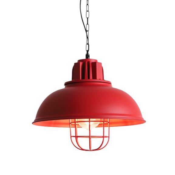 Industrial Metal Iron Pendant Lighting for Dining Room Table, Rustic Retro Hanging Light Fixture for Kitchen Island, Single Farmhouse Ceiling Pendant Lamp, Chandelier for Bar Counter Entryway
