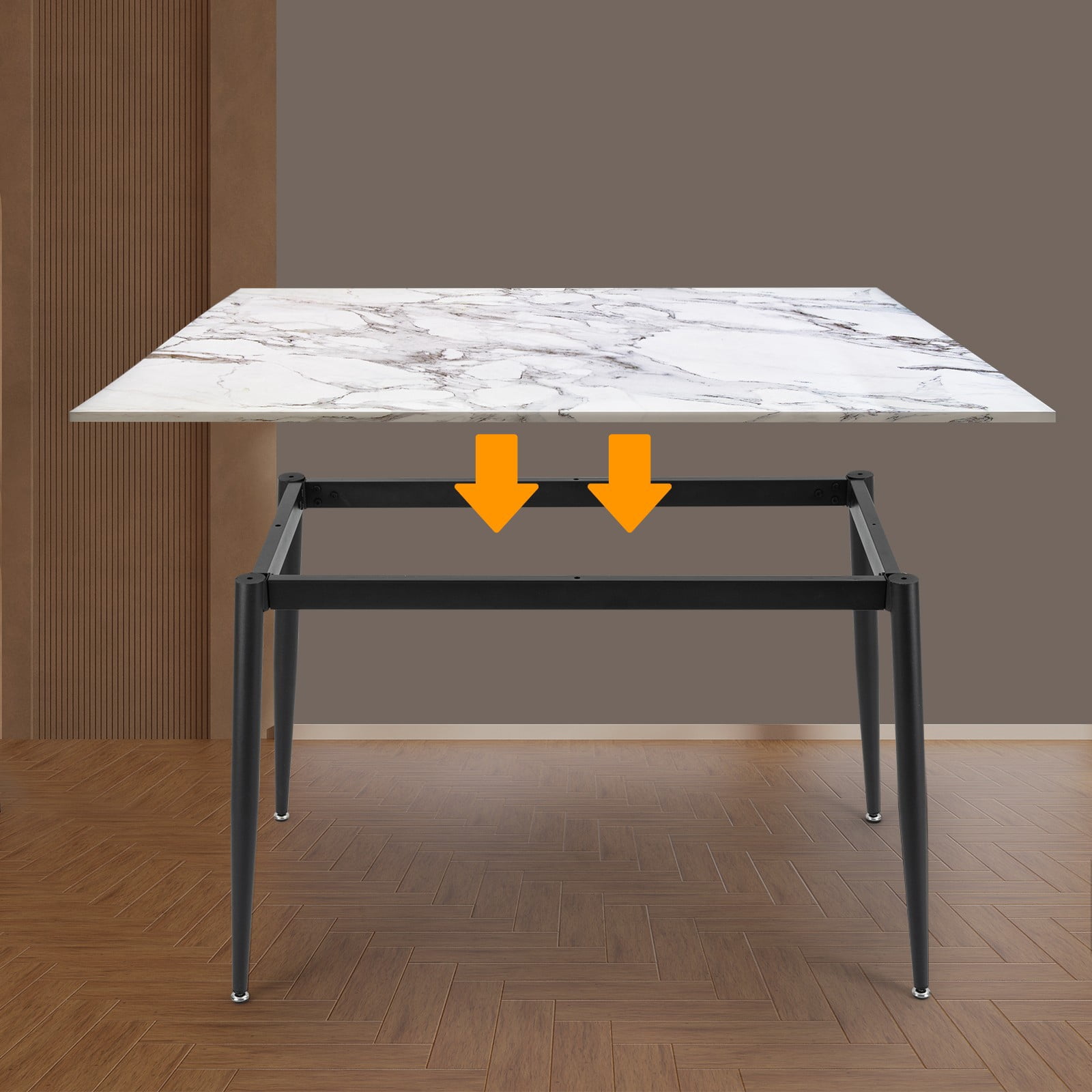 Industrial Metal Table Legs Metal Furniture Legs W/ Suction Cups 107*56 ...