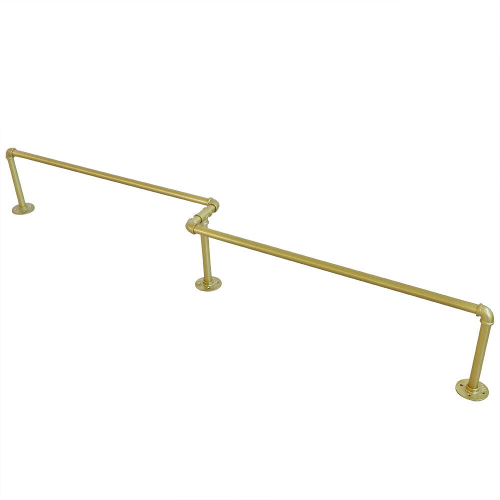 Industrial Metal Wall Mounted Garment Rack Iron Pipe Clothes Hanger