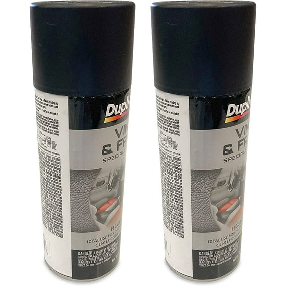 Industrial Military Vinyl Fabric Canvas Spray Paint, Black, for soft Humvee Doors and Roofs, 2 pack
