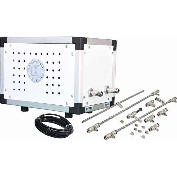 MistCooling 250 PSI Misting System with 15 Nozzles, Stainless Steel Tubing