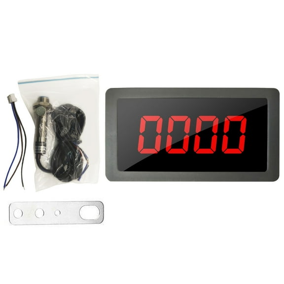 Industrial Motor Speed Gauge Digital LED Tachometer with NPN Proximity Sensorings High Performances Tachometer