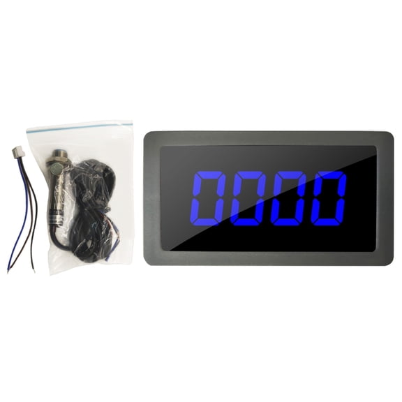 Industrial Motor Speed Gauge Digital LED Tachometer with NPN Proximity Sensorings High Performances Tachometer