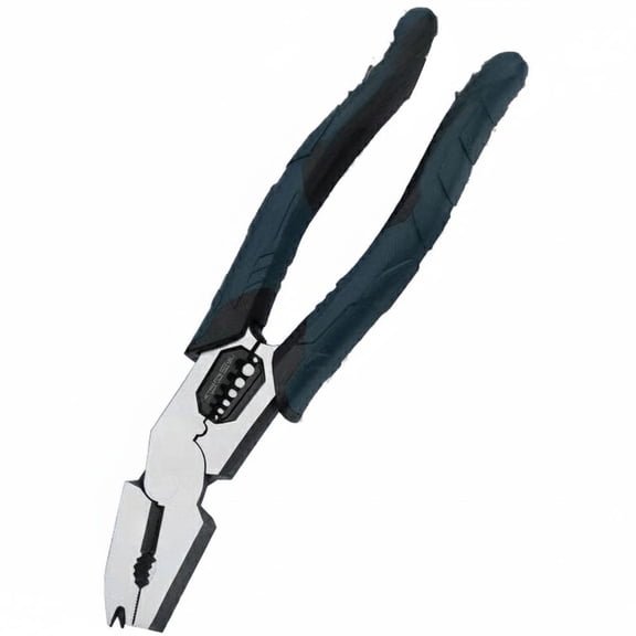 Industrial Multi-Function Pliers, 9-in-1 Wire Stripper Cutter Crimper, High Carbon Steel