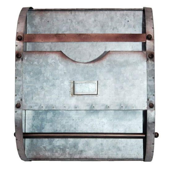 Industrial Nameplate Bathroom Caddy-Galvanized Metal