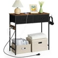 thumbnail image 1 of Industrial Narrow Sofa Table w/Charging Station,Small Console Table for Entryway, 1 of 13
