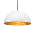 thumbnail image 1 of Industrial Oversized Metal Dome Pendant Light - Modern Farmhouse 31in - White, 1 of 5