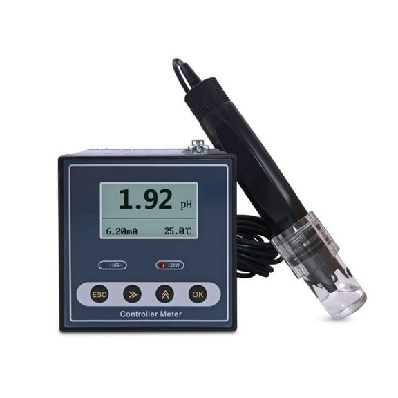 Industrial PH Controller ORP Meter Monitor Digital 0.02pH 1mV Upper Lower Limit Control Alarm PH Tester ,Multifunctional