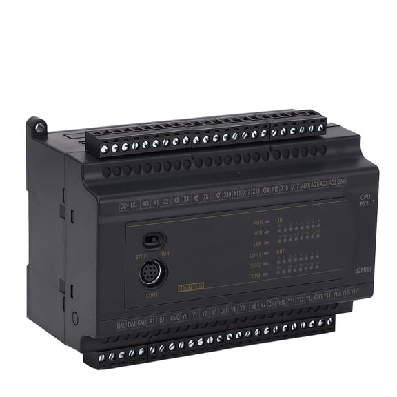 Industrial PLC Control Board 16 In 16 Out Programmable Logic Controller Module RS232 RS485 High Speed Pulse Counting Automation Mainboard DC 24V (5.71 x 4.33 x 3.07 inches / 14.5 x 11.0 x 7.8 cm)