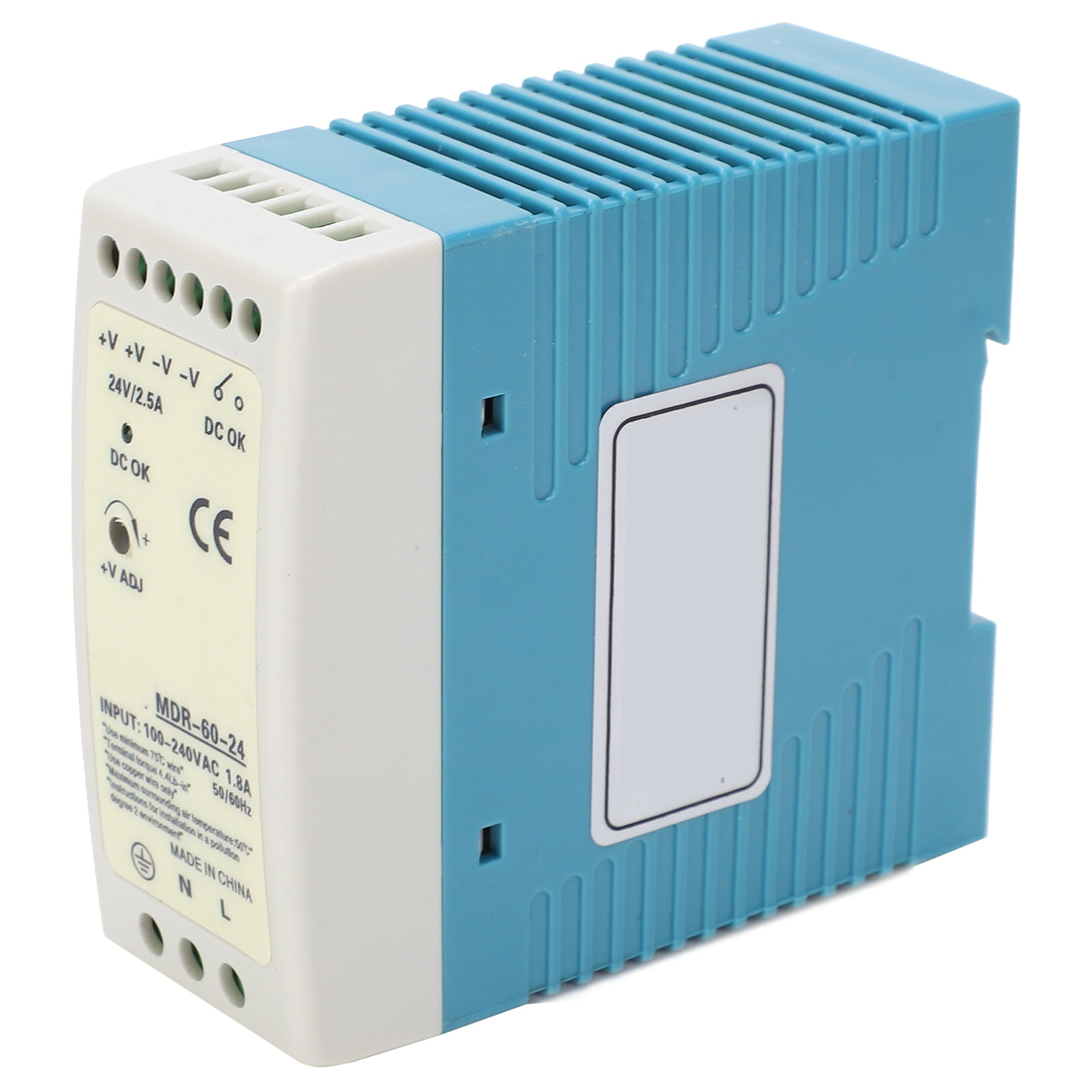 Industrial PLC Power Supply 60W 2.5A 100-240VAC MDR-60-24 - Walmart.com