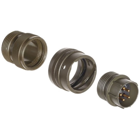 Industrial PT06A-14-5P Circular Connector Pin General Duty Non-Environmental Bayonet Coupling Solder Termination Straight Plug 14-5 Insert Arrangement 14 Shell Size 5 Contacts$$Electrical