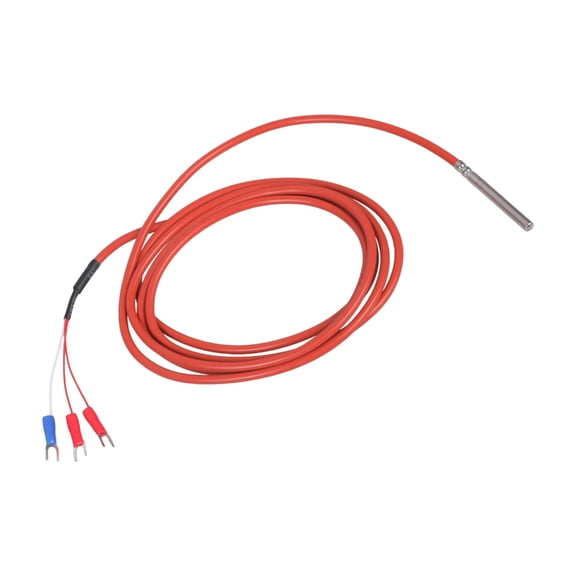 Industrial PT100 Temperature Sensors With Silicone Cable And Stainless Steel Probe For Various