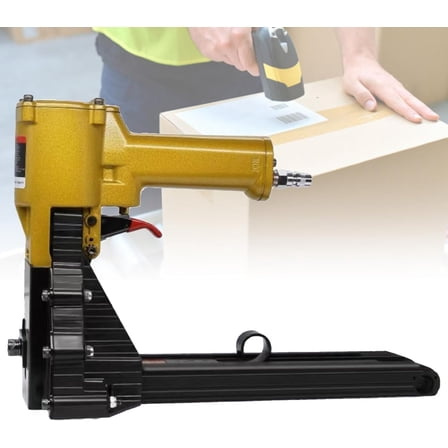 Industrial Packing Staple Tool, For 15mm-18mm/22mm Nails, Automatic Pneumatic Box Sealer, Handheld Carton Stapler Machine
