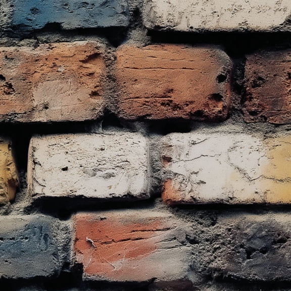 Industrial Peel and Stick Wallpaper 17.7in x 9.8ft Brick Wall Texture Multicolored Weathered Bricks Contact Paper Vinyl Waterproof Self Adhesive Wall Paper for Bedroom Shelf Cabinet Renter Friendly